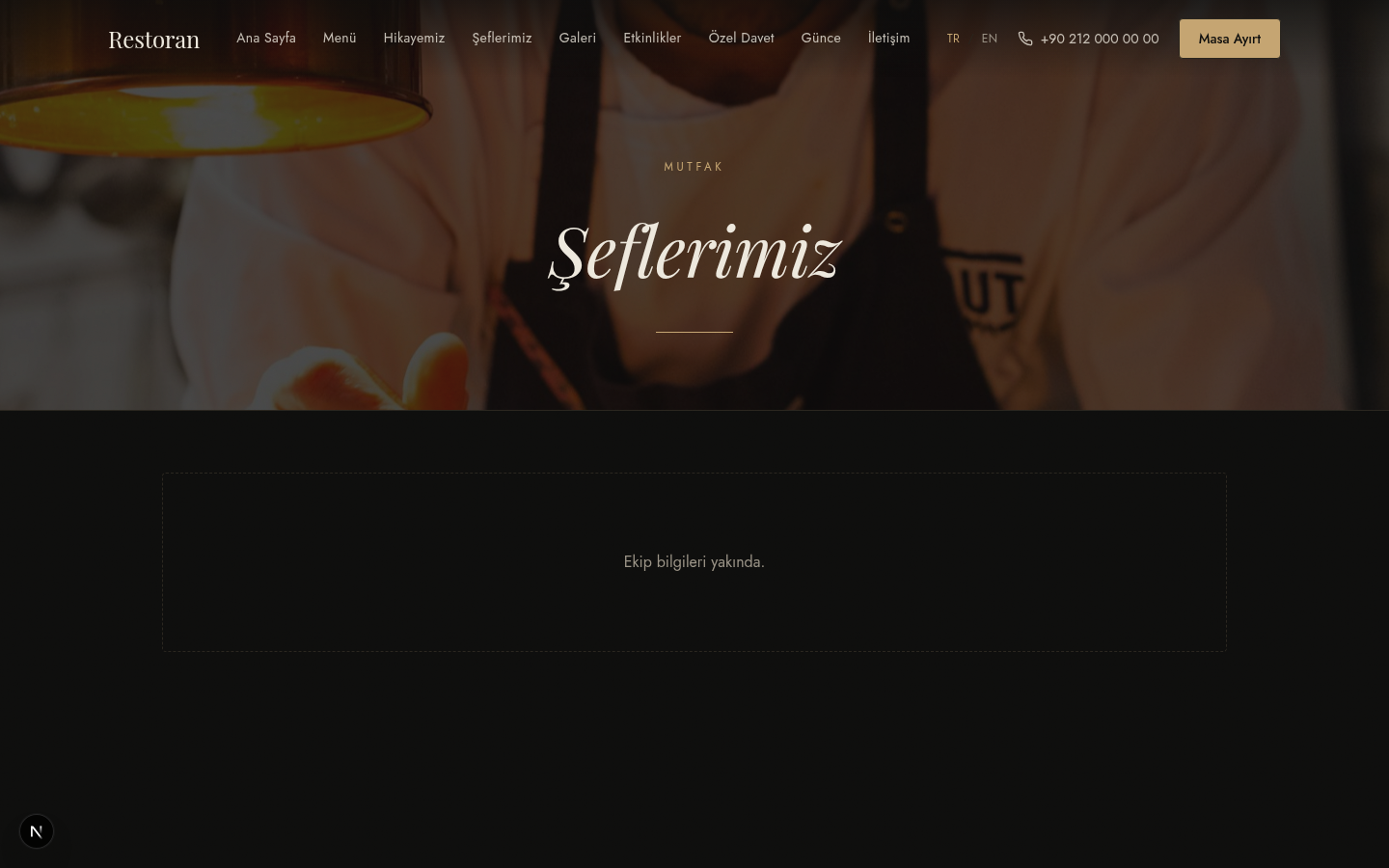 Şeflerimiz