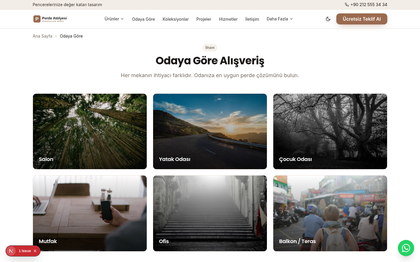 Odaya Göre Perde Seçimi